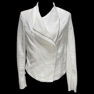 Blank NYC Cropped White Moto Jacket!